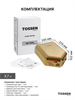 TOSSEN HS 1810 MS (Imperial Gold) - высокоскоростная сушилка для рук 300024 - фото 7968
