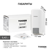 TOSSEN MN-7220 PW (White Classic) - механический дозатор жидкого мыла 211041